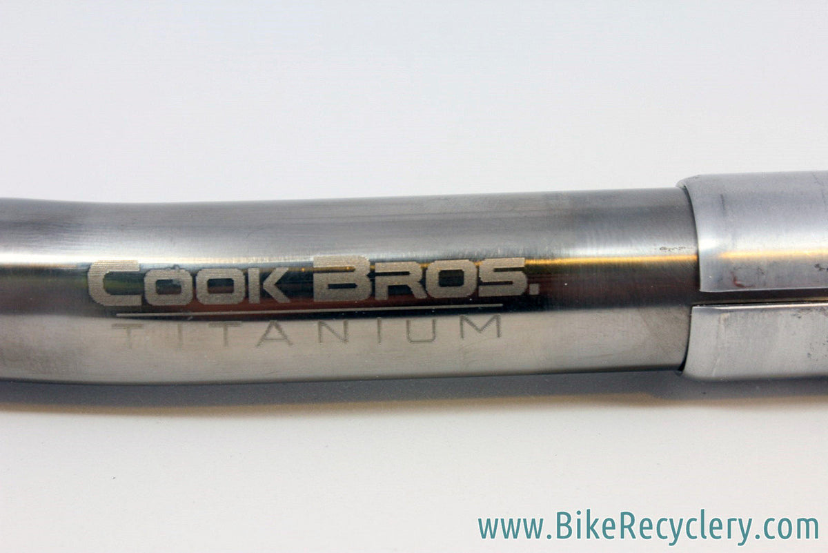 1980's Cook Brother's Sushi Bars Titanium Handlebar: 1990's, 22.2/25.4mm, BEYOND RARE!!!