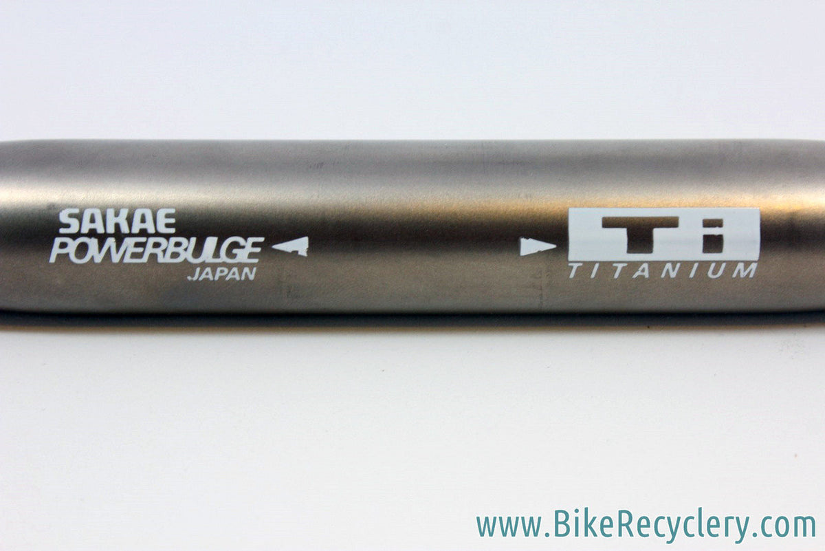 Sakae PowerBulge Titanium Handlebar: 1990's Flat Bar, 25.4mm EXC+