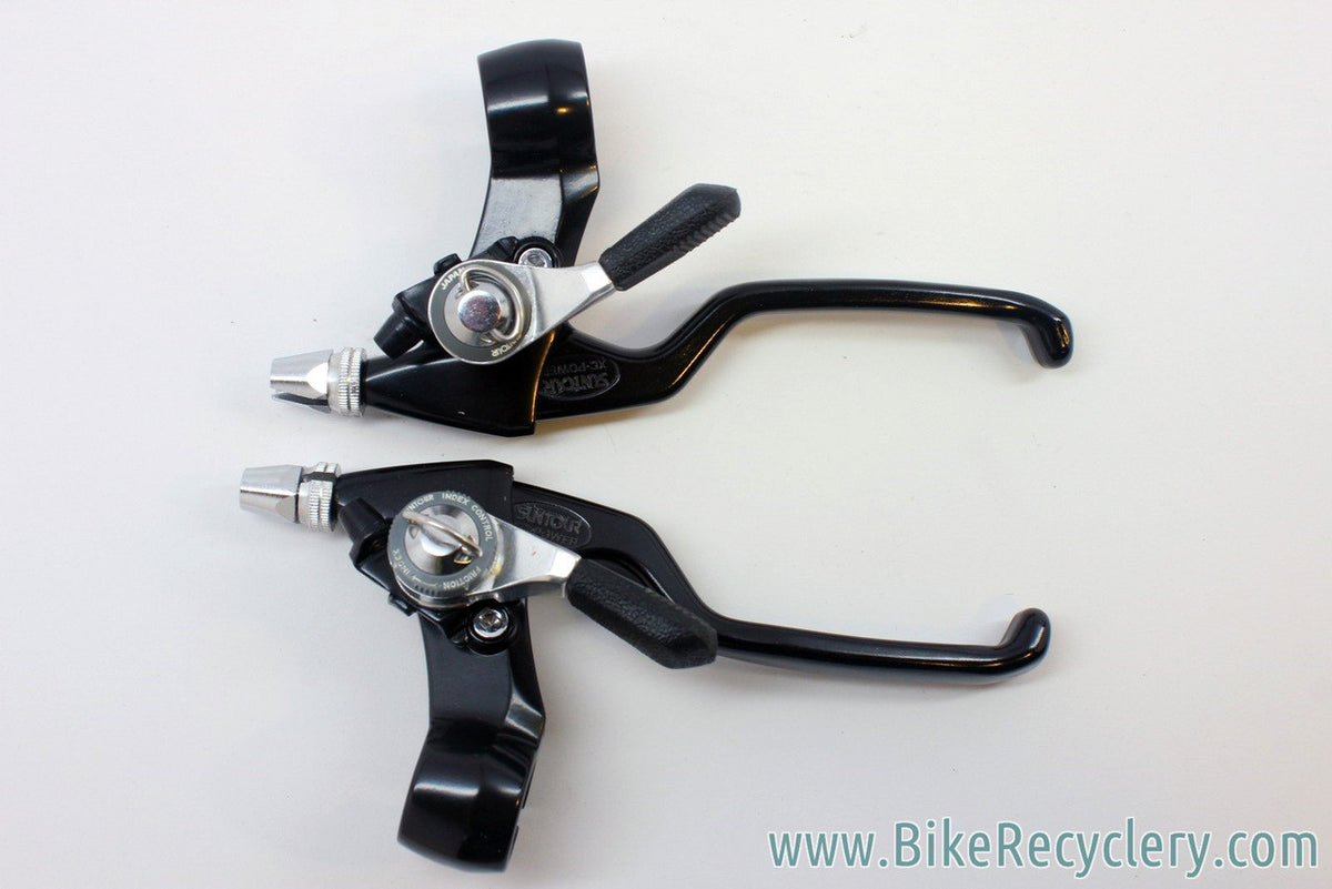 NOS Suntour XC Power Thumb Shifter / Brake Lever Combos: 6 Speed, 4 Finger, CL-XC10 (XC 9000)