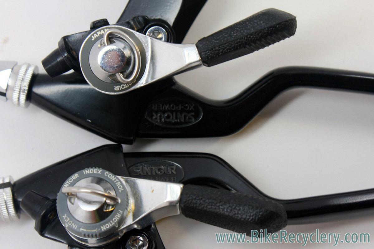 NOS Suntour XC Power Thumb Shifter / Brake Lever Combos: 6 Speed, 4 Finger, CL-XC10 (XC 9000)