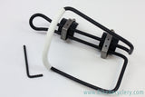 NOS Weyless Water Bottle Cage: Clamp On Mount, Black/White, RARE