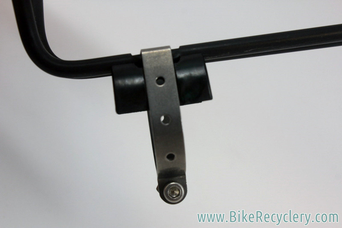 NOS Weyless Water Bottle Cage: Clamp On Mount, Black/White, RARE