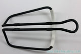 NOS Weyless Water Bottle Cage: Clamp On Mount, Black/White, RARE