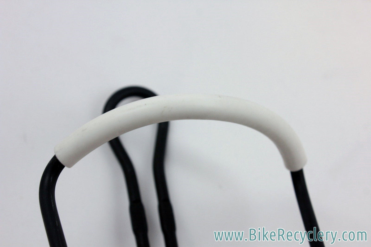 NOS Weyless Water Bottle Cage: Clamp On Mount, Black/White, RARE