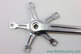 NOS 1968-1972 Campagnolo Nuovo Record Crank Arms: 180mm, Dust Caps (take-off)