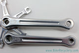NOS 1968-1972 Campagnolo Nuovo Record Crank Arms: 180mm, Dust Caps (take-off)