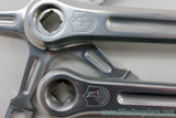 NOS 1968-1972 Campagnolo Nuovo Record Crank Arms: 180mm, Dust Caps (take-off)