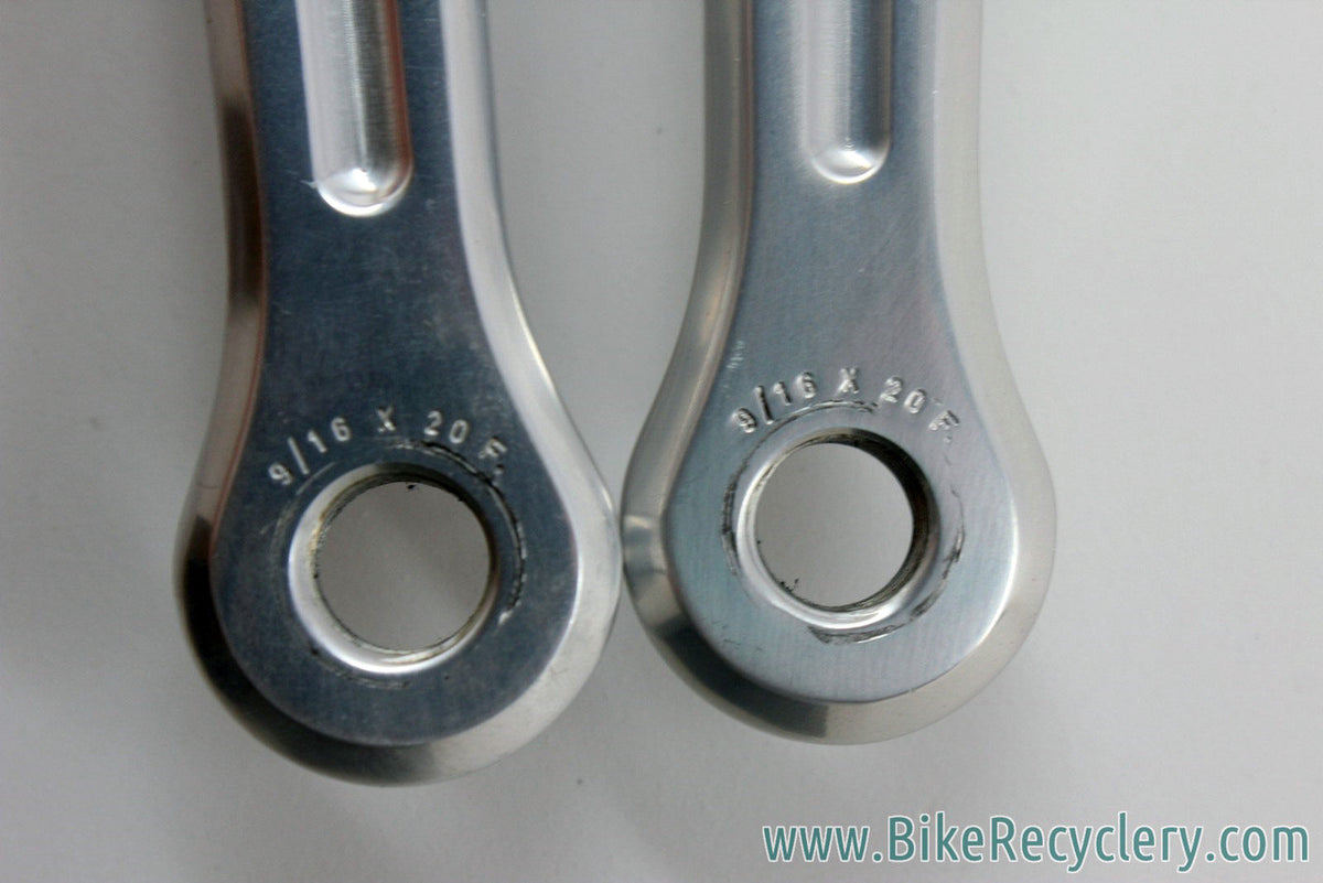 NOS 1968-1972 Campagnolo Nuovo Record Crank Arms: 180mm, Dust Caps (take-off)