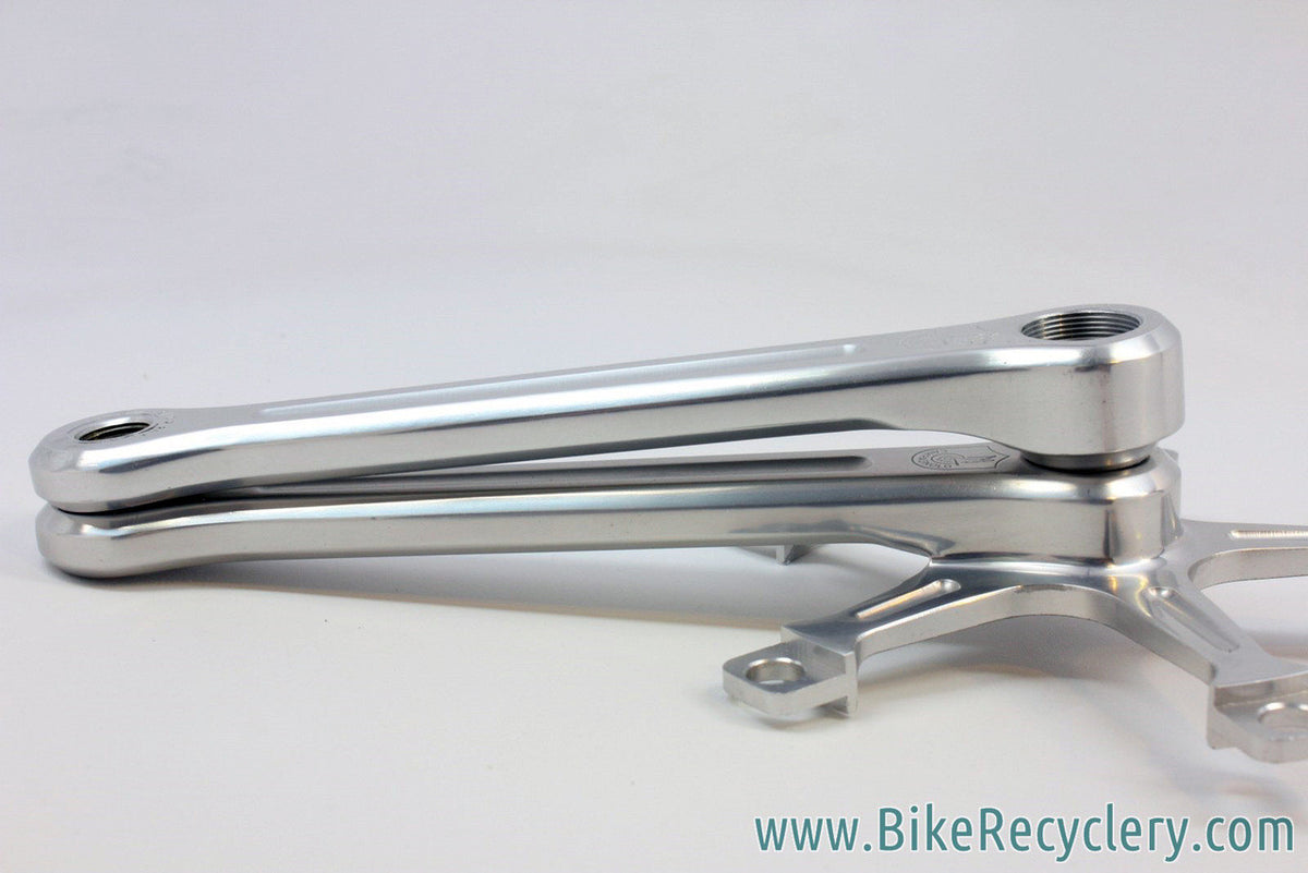 NOS 1968-1972 Campagnolo Nuovo Record Crank Arms: 180mm, Dust Caps (take-off)
