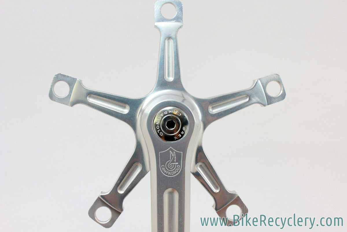NOS 1968-1972 Campagnolo Nuovo Record Crank Arms: 180mm, Dust Caps (take-off)