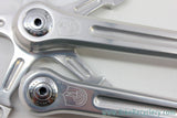 NOS 1968-1972 Campagnolo Nuovo Record Crank Arms: 180mm, Dust Caps (take-off)