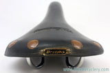 Vintage Brooks Professional Special: Pre-Softened, 1980's, Large Copper Rivet, Black Leather