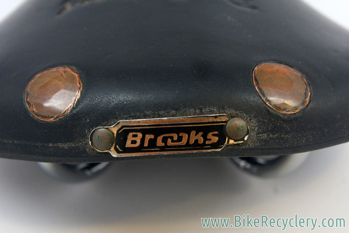 Vintage Brooks Professional Special: Pre-Softened, 1980's, Large Copper Rivet, Black Leather