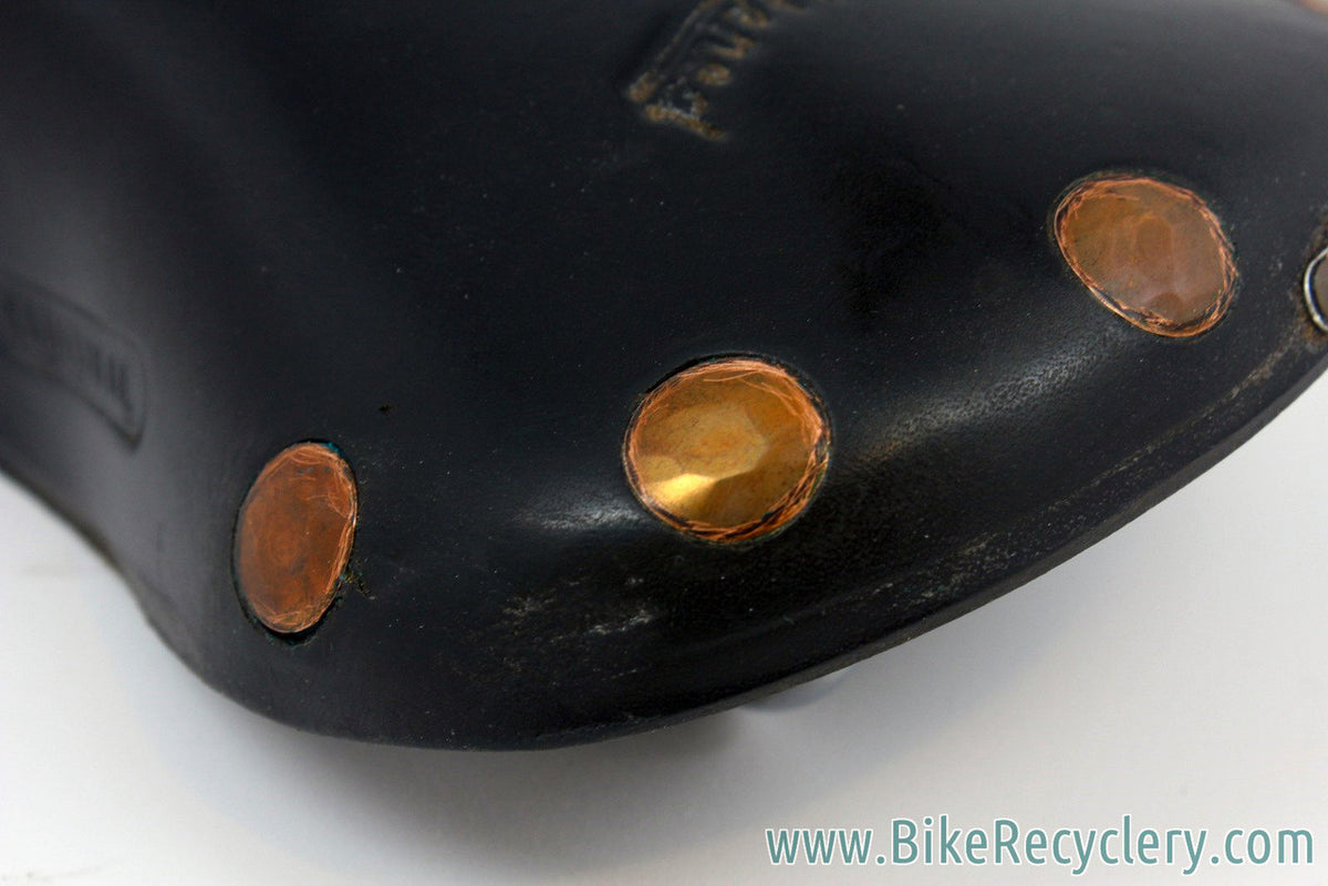 Vintage Brooks Professional Special: Pre-Softened, 1980's, Large Copper Rivet, Black Leather