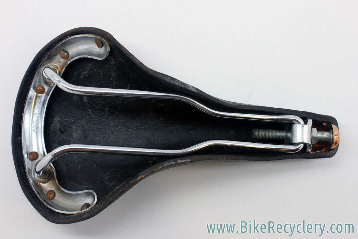 Vintage Brooks Professional Special: Pre-Softened, 1980's, Large Copper Rivet, Black Leather