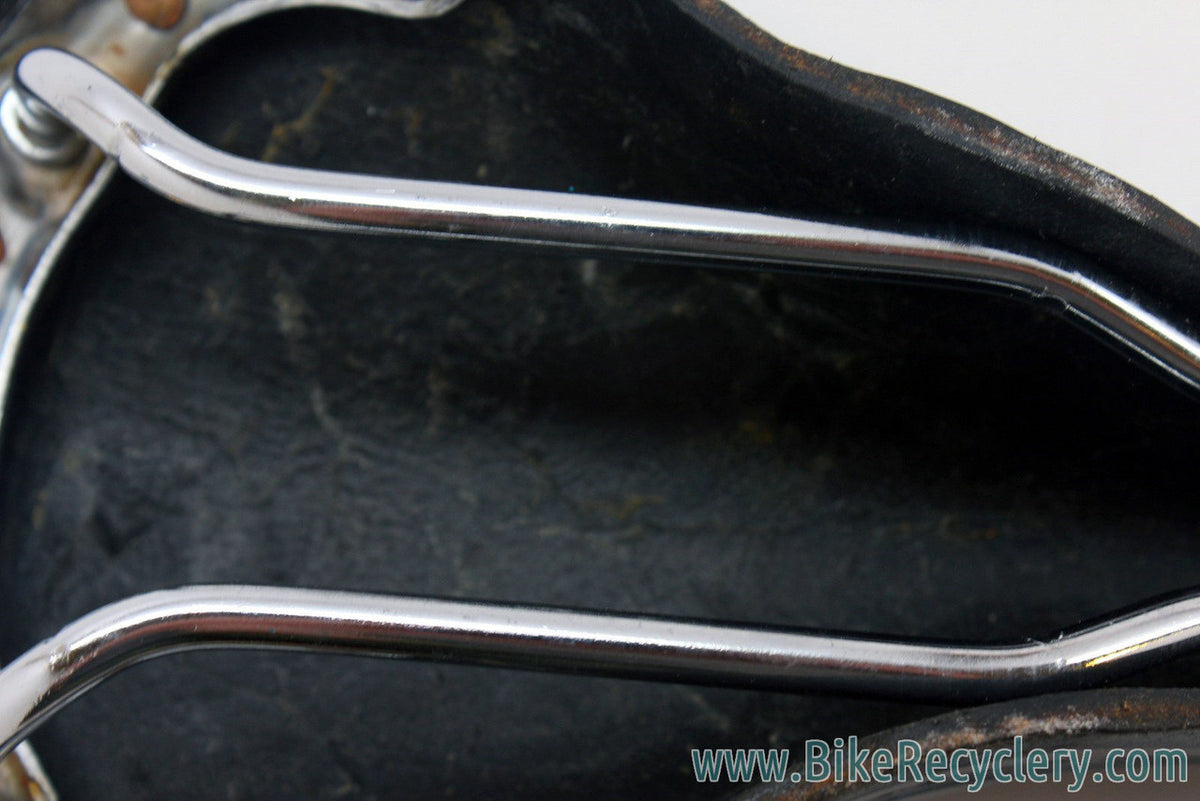 Vintage Brooks Professional Special: Pre-Softened, 1980's, Large Copper Rivet, Black Leather