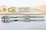 NIB/NOS Colnago Toe Straps! White, 1980's, Alfredo BInda Made, RARE
