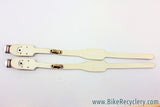 NIB/NOS Colnago Toe Straps! White, 1980's, Alfredo BInda Made, RARE