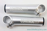 Control Tech Stix Bar Ends: Short & Straight, Silver MINT