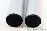 Control Tech Stix Bar Ends: Short & Straight, Silver MINT