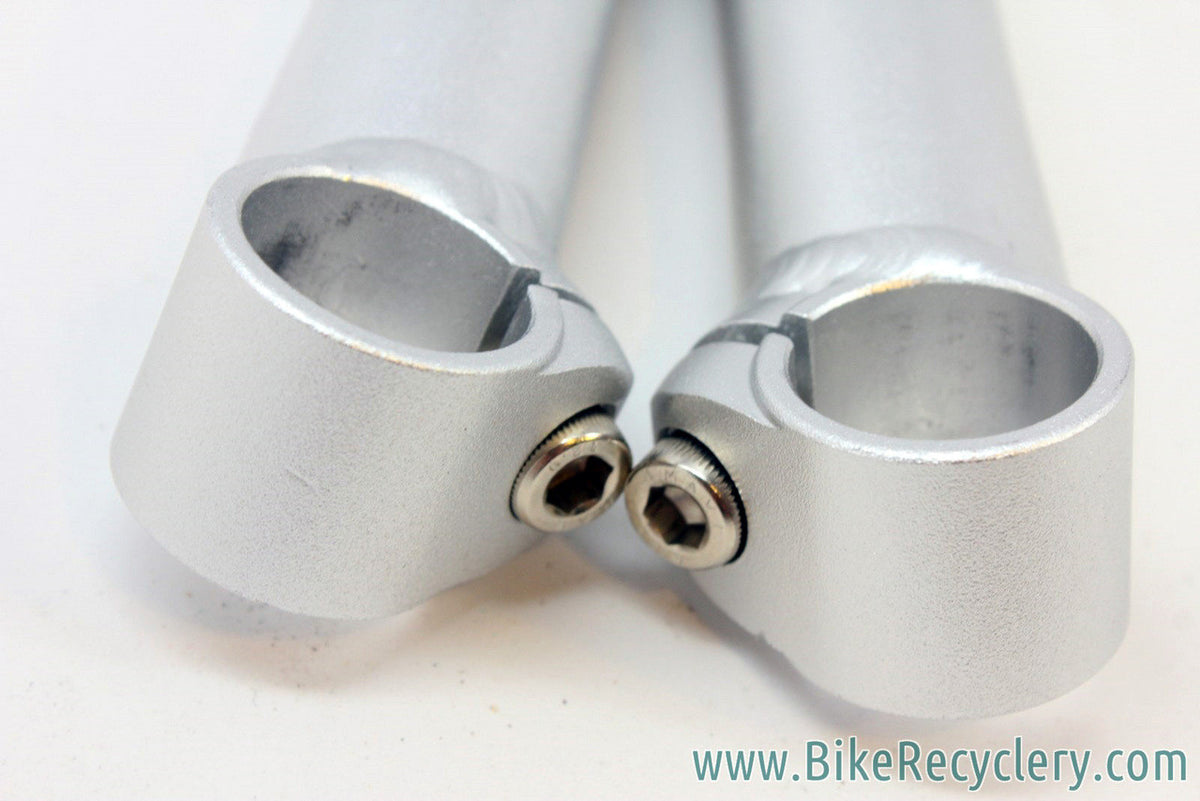 Control Tech Stix Bar Ends: Short & Straight, Silver MINT