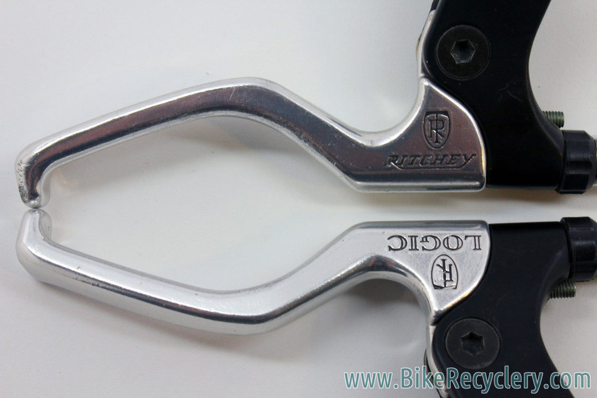 Vintage Ritchey Logic Brake Levers: Cantilever, Black/Silver, Near Mint