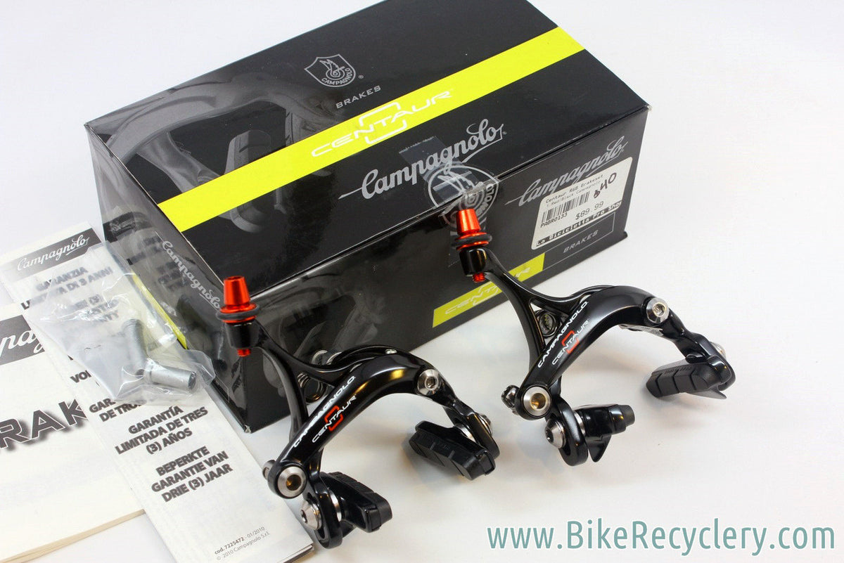 NEW Campagnolo Centaur Brakeset: Black & Red, Dual Pivot (2012 model)