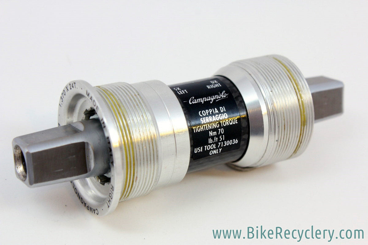 NOS Campagnolo Record Pista Carbon Square Taper Bottom Bracket: 111mm x 68mm English