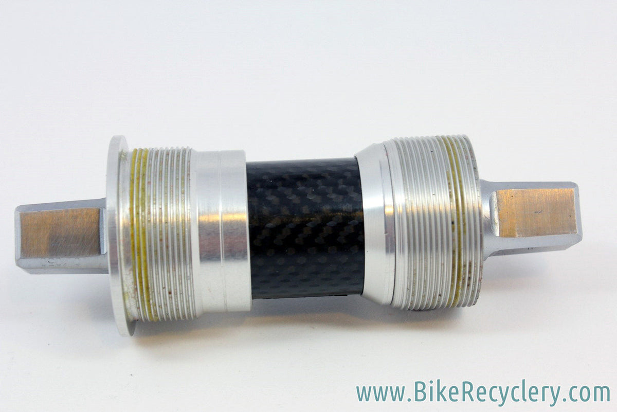 NOS Campagnolo Record Pista Carbon Square Taper Bottom Bracket: 111mm x 68mm English