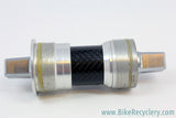 NOS Campagnolo Record Pista Carbon Square Taper Bottom Bracket: 111mm x 68mm English