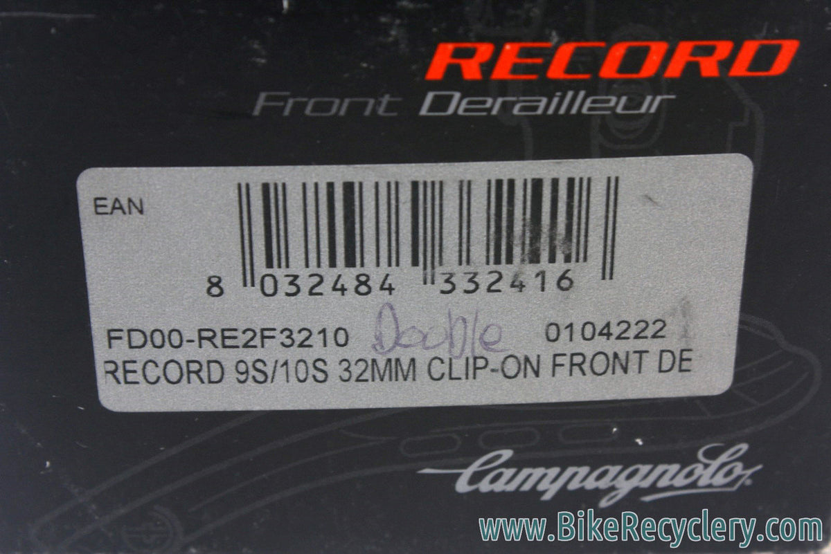 NIB/NOS Campagnolo Record 10 Speed Front Derailleur: 31.8mm Silver