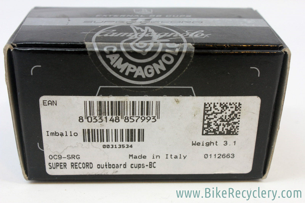 Campagnolo Super Record 11sp Ultra-Torque Outboard Bearing Cups: OC9-SRG, BC (British) NEW