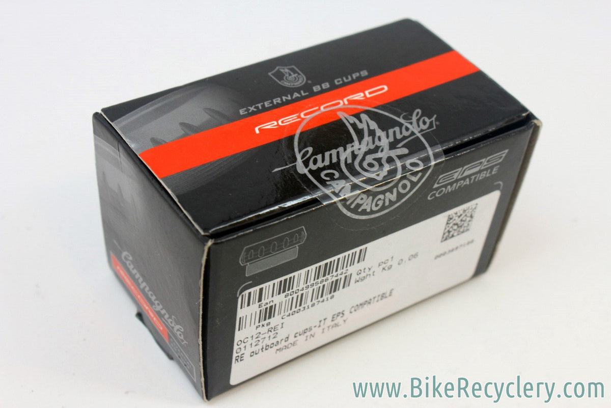 Campagnolo Record 10/11sp Ultra-Torque Outboard Bearing Cups: EPS Compatible, OC12-REI, IT (Italian) NEW
