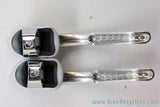 NOS Campagnolo Victory Drilled Brake Levers: White Hoods