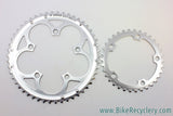 NOS Campagnolo Veloce 10 Speed Compact Chainring Set: 50T & 34T, 110mm