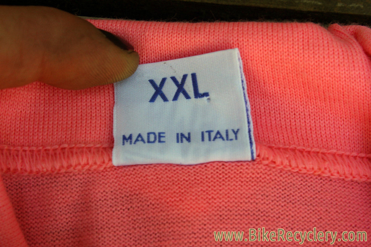 NEW 1940's Vintage-Styled Wool Cycling Jersey: La Gazzetta dello Sport Giro d'Italia Leaders Jersey - Pink - SMS Santini - XXL (L-XL USA)