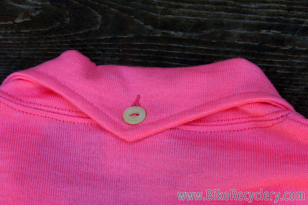 NEW 1940's Vintage-Styled Wool Cycling Jersey: La Gazzetta dello Sport Giro d'Italia Leaders Jersey - Pink - SMS Santini - XXL (L-XL USA)