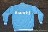Bianchi Wool Trainer / Apres Sweater: Blue - Vintage Styled  - XL to XXL US