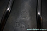 NIB/NOS 1991 Selle Italia Turbo SL / SLG Saddle: Alloy Rails - Black Buffalo Leather RARE!