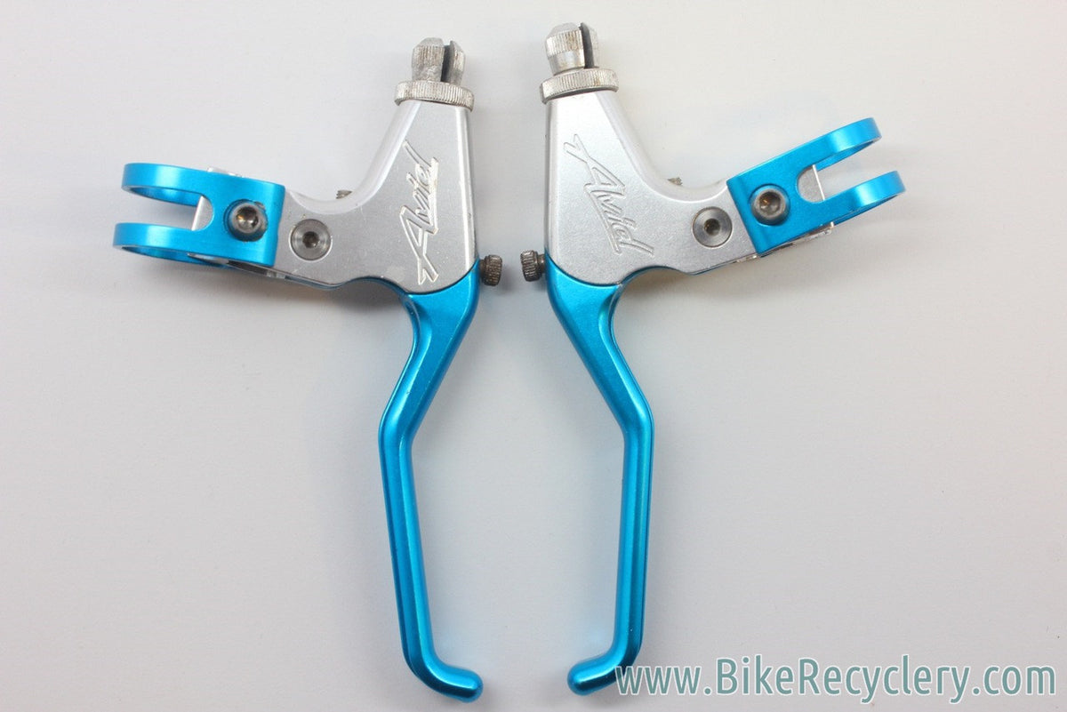 Avid SD Ultimate Brake Levers: Turquoise & Silver Anodized 1990's NM
