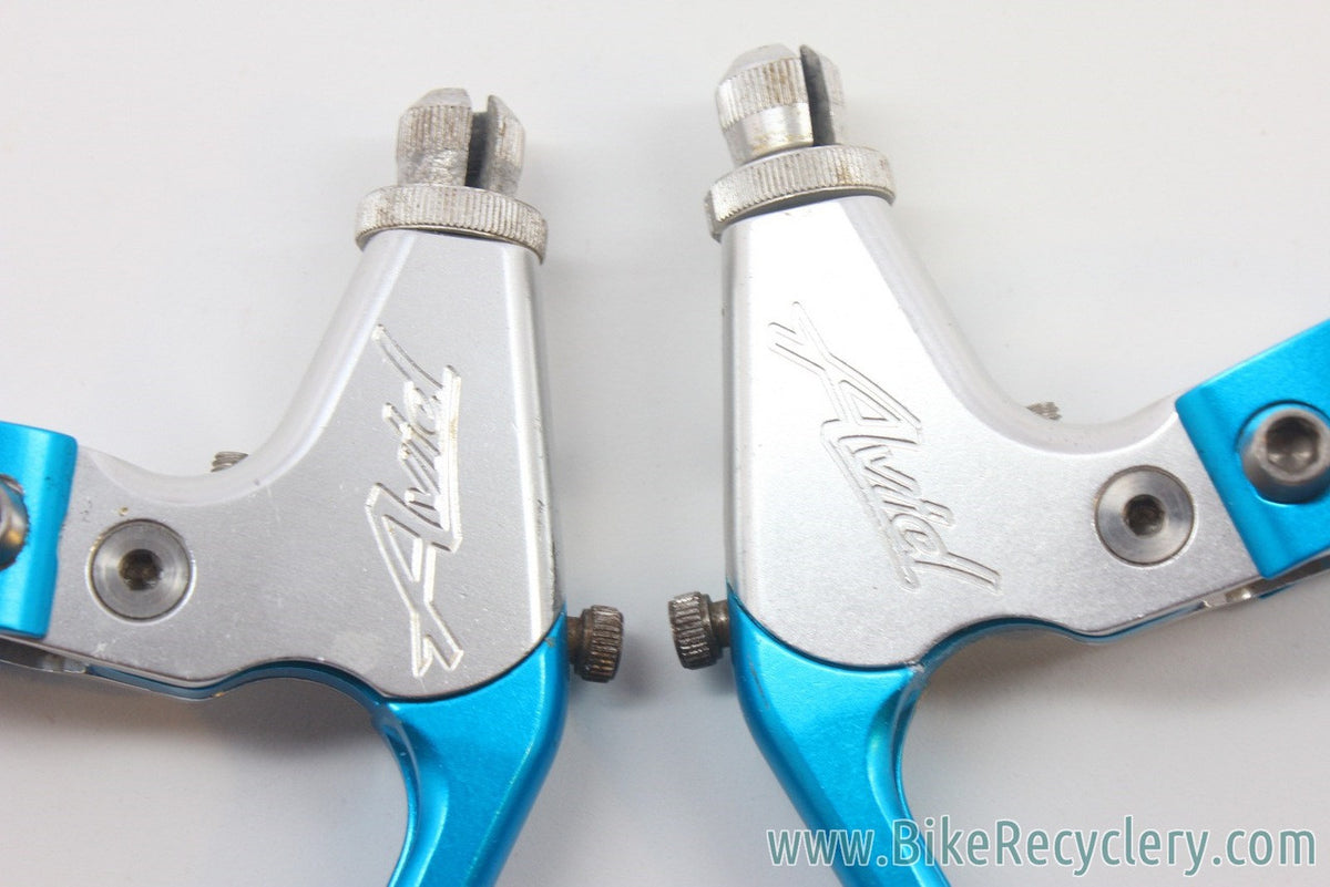 Avid SD Ultimate Brake Levers: Turquoise & Silver Anodized 1990's NM