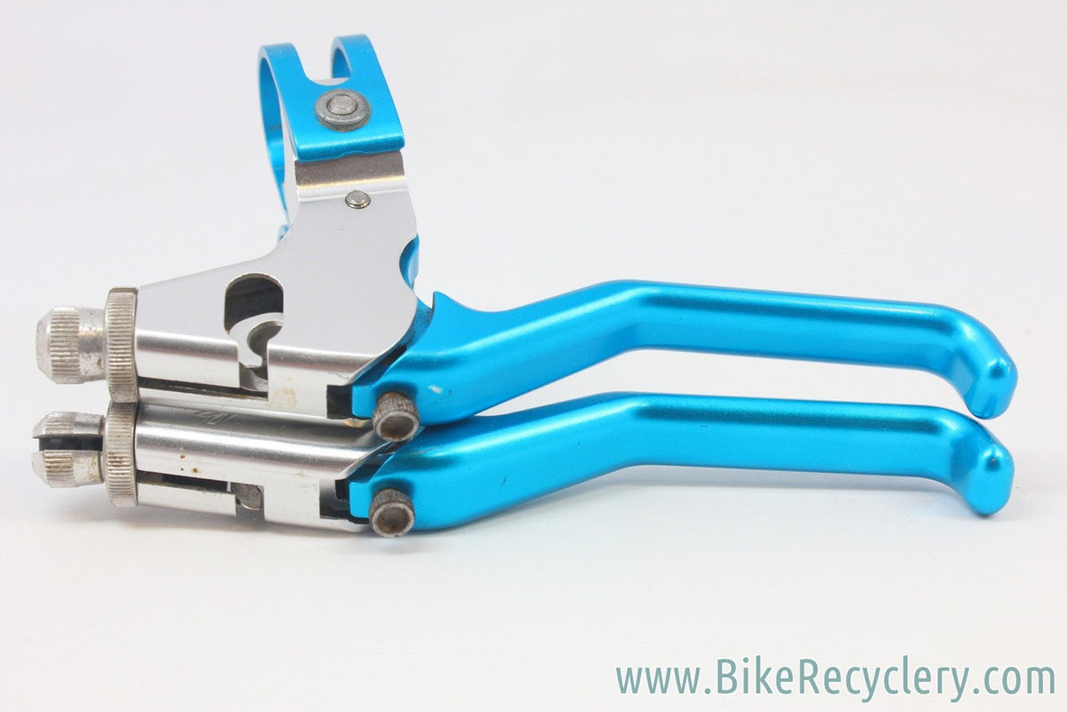 Avid SD Ultimate Brake Levers: Turquoise & Silver Anodized 1990's NM