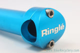 Ringle Zooka Threadless Stem: 1 1/8", 135mm x 25.4mm TURQUOISE, EXC+