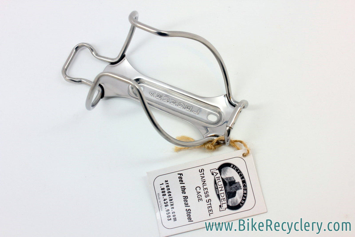 NEW Arundel Stainless Steel Water Bottle Cages (pair)