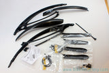 NEW Crud Roadracer MK2 Racing Road Bike Fenders: Full Coverage, 23-25mm Tires, Pair (F/R)