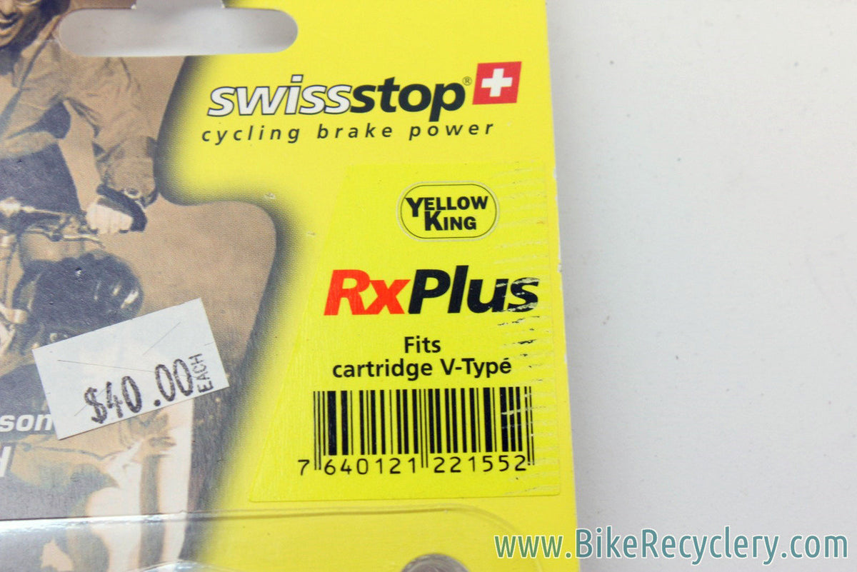 Swiss-Stop RxPlus V-Brake Pad Inserts: Yellow King, Carbon Rim, NEW (set of 4)