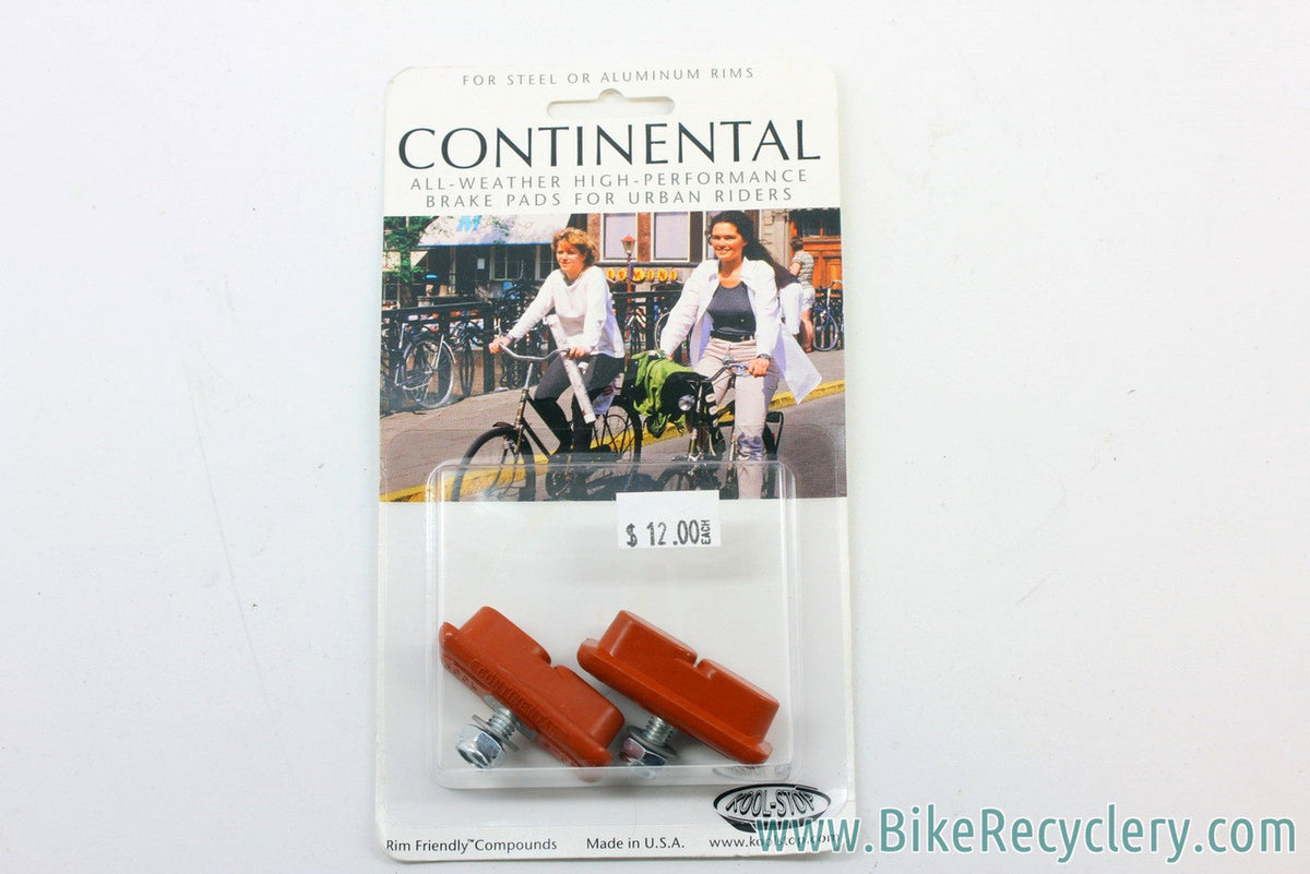 Kool Stop Continental Brake Pads: Salmon, For Classic Urban Bikes & Skyway Tuff ACS (pair)