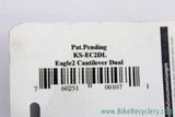 Kool Stop Eagle 2 Dual Compound Salmon/Black Cantilever Brake Pads: Black (two pairs)