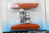Kool Stop Supra 2 Salmon Cantilever Brake Pads: Black (two pairs)