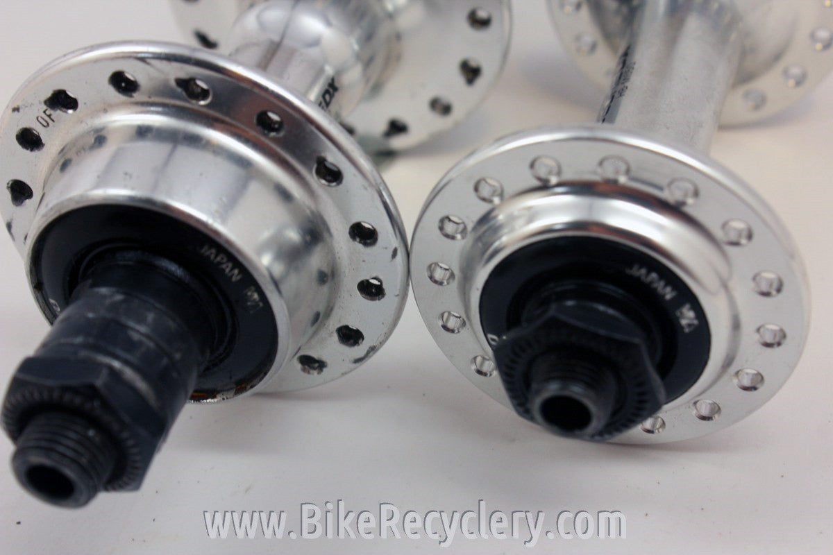 NOS/Used Shimano Deore DX Hubset & QR's: 32H, 135mm, 8sp Uniglide/Hyperglide